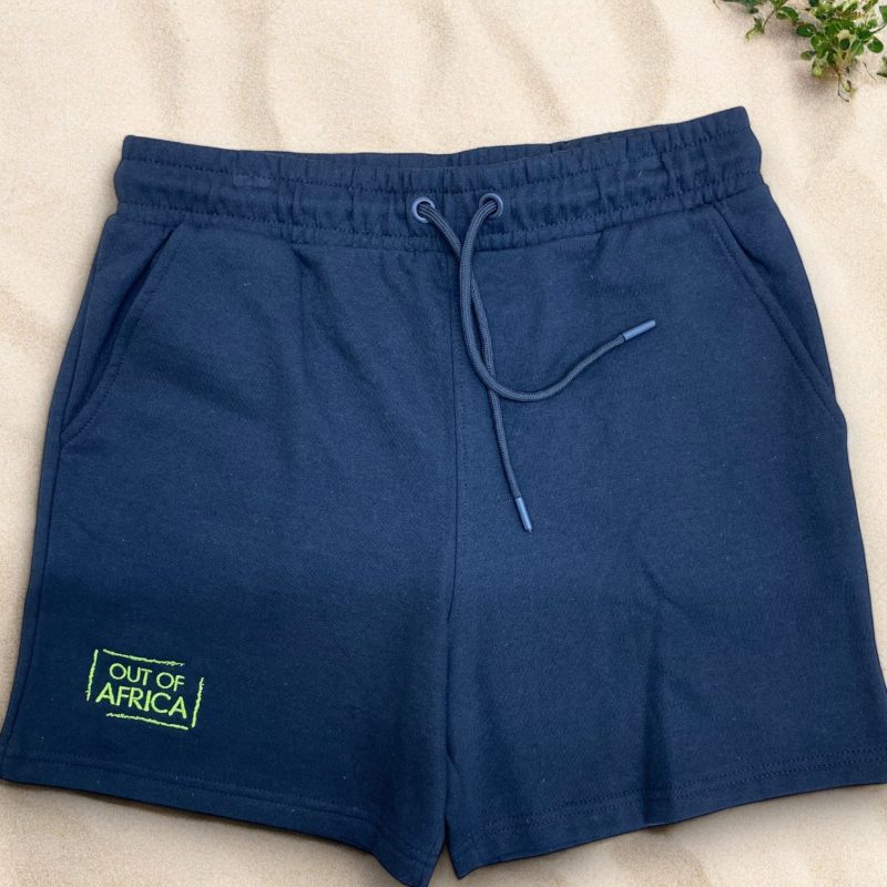 Out Of Africa Black with green emb shorts