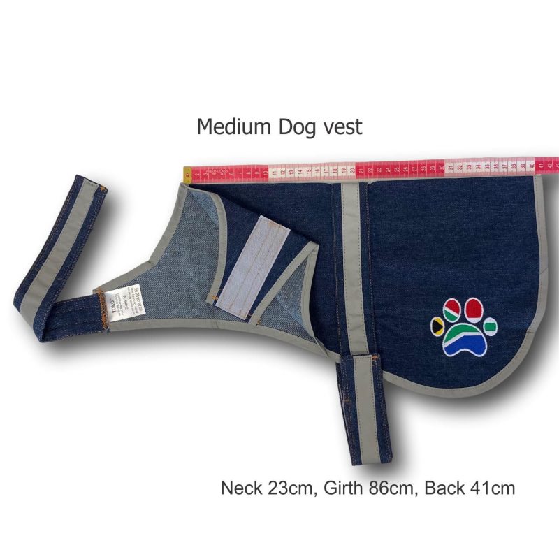 South Africa paw print medium dog vest