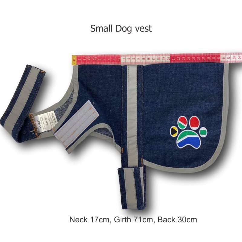 South Africa Paw print small dog vest