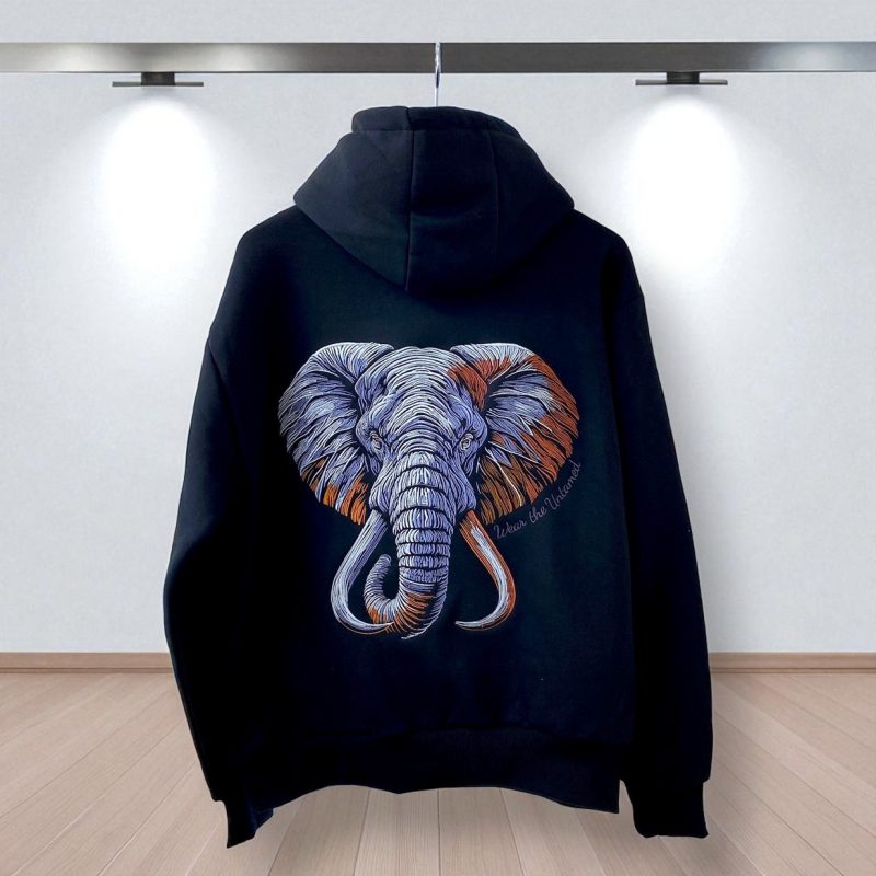 Untamed Elephant Hoodie or Zoodie