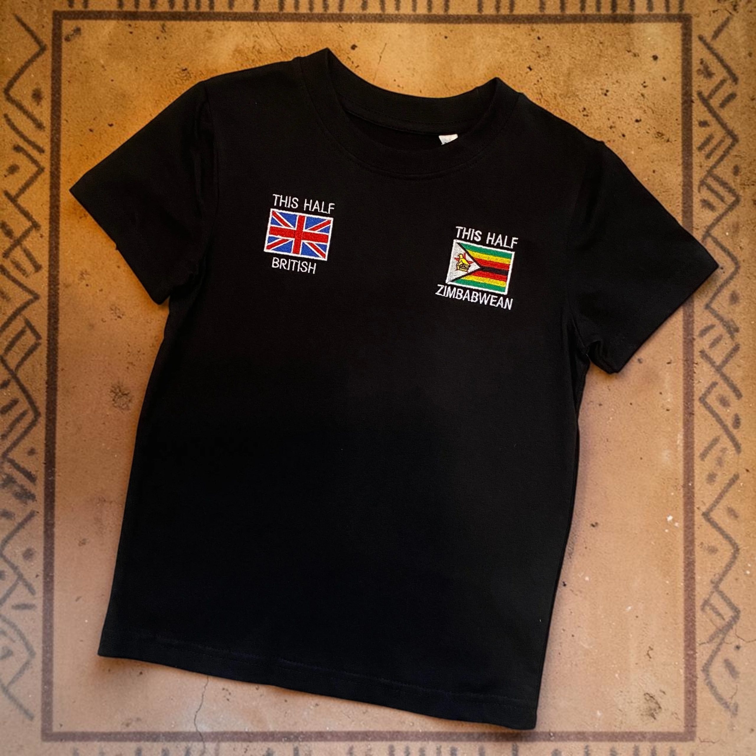 Half Zim & Half GB Toddler / Kids Tshirt