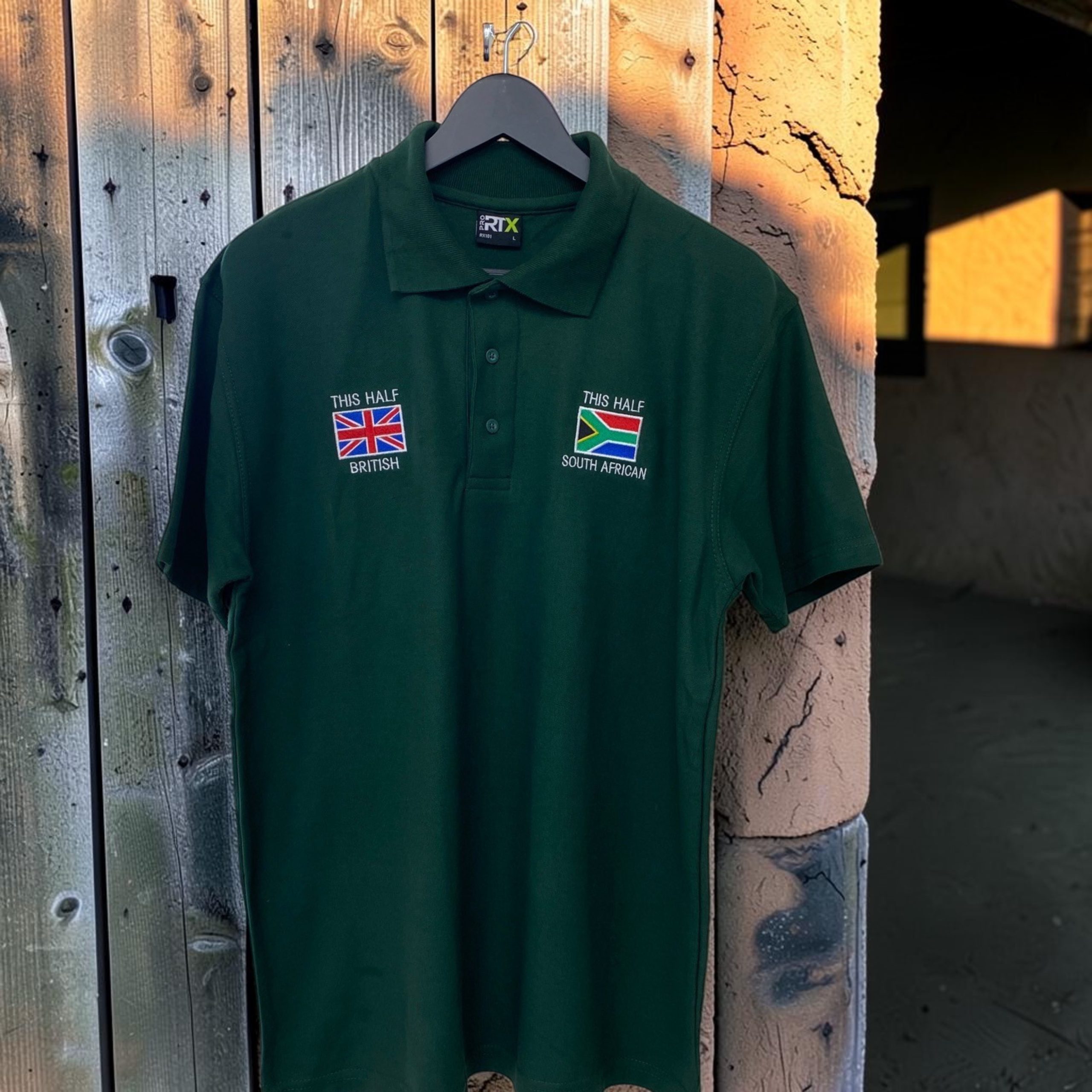 Adult Half GB & Half SA Polo shirt